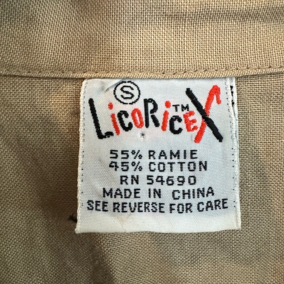 LicoRiceX Vintage Romper Khaki Women’s Size Small - Picture 3 of 8